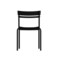 Emma and Oliver Rennes Armless Powder Coated Steel Stacking Dining Chair with 2 Slat Back for Indoor-Outdoor Use